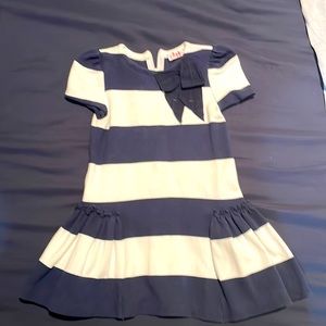 Il Gufo Girls navy dress